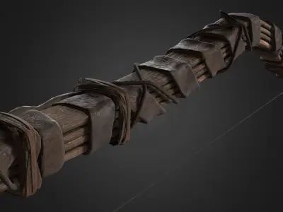 bow battle Low-poly 3D model