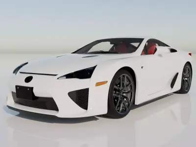 Lexus LFA 2012 High Detail Game Ready Cinematic Low-poly 3D model