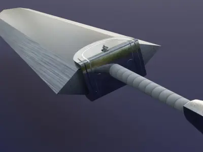 DragonSlayer Sword Low-Poly Low-poly 3D model