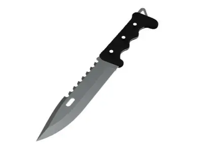 Survival Knife 3D model shop