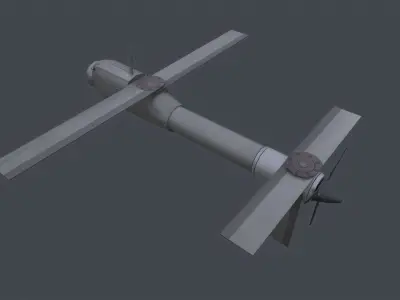 Switchblade 600 Low-poly 3D model