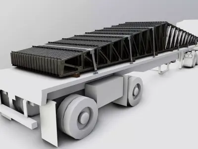 CARGO MODELS FOR TRUCK TRAILER-Roof Modul Type-3 3D model