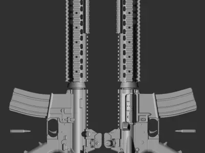 M16A4 Rifle 3D model purchase