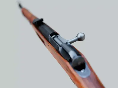 Mosin Nagant M30 Carbine Low-poly 3D model