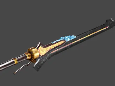 Devil May Cry 5 Sword Free low-poly 3D model