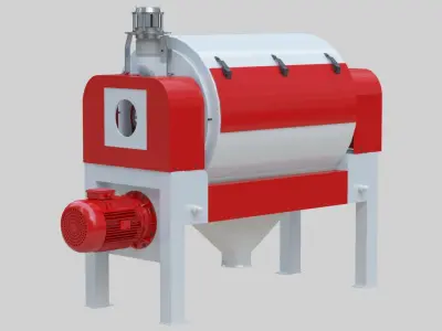 Vibro Bran Finisher - Wheat Grain Flour Milling Machine Low-poly 3D model