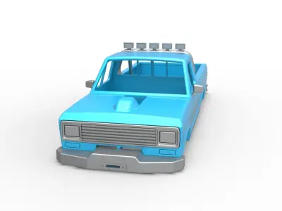 Shell of vintage Ranger Monster Truck Scale 1 to 25 3D print model
