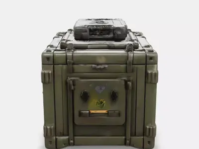Armored Supply Crate Low-poly 3D model