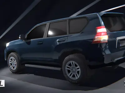 Gridlock - SUV Offroad - PBR gameready city 4x4 vehicle Low-poly 3D model