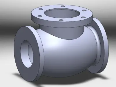 Globe valve design Free 3D model