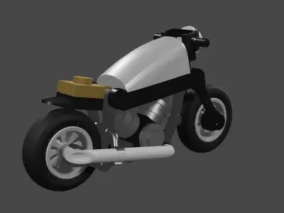 Bobber Classic Lego Low-poly 3D model