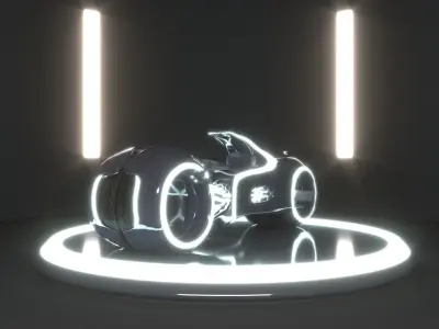 tron motorcycle 3D model