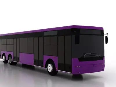 Bus Bogdan A80110 Low Low-poly 3D model