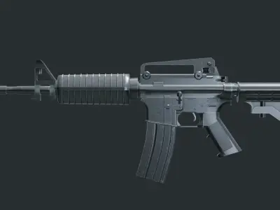 M4A1 game-ready 3D model