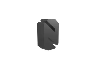 Sci-Fi Number 0 v1 001 Low-poly 3D model