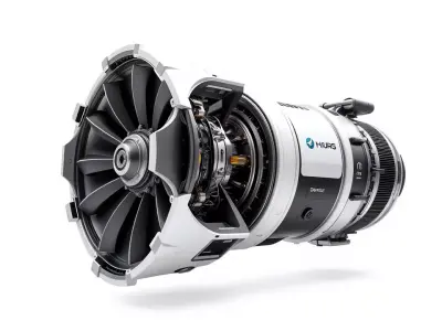 Futuristic Jet Engine Model Pack Low-poly 3D model get
