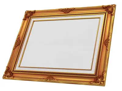 Frame picture gold v2 3D model