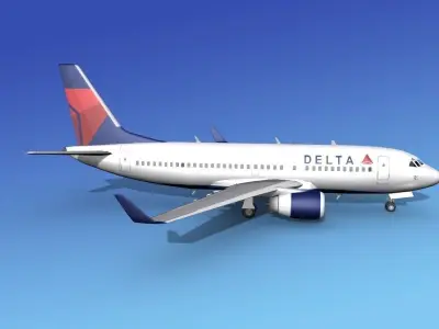 Boeing 737-700ER Delta Airlines 1 3D model
