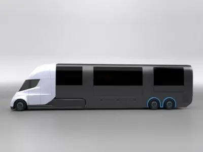 Tesla electric RV truck   3D model