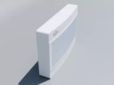 Home Circuit Breaker Panel - 12 Way Distribution Box 3D model