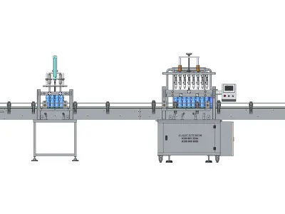 ovrer flow filling machine 3D model