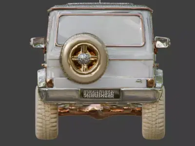 Luxury Jeweled Mercedes-Benz G-Wagon 3d Low-poly 3D model