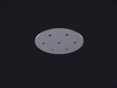 Circular Metal Plate 3D model