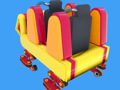 Rollercoaster Carriage 3D model
