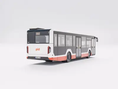 MAN Lions City bus Prague PID - Autobusy Praha 3D model