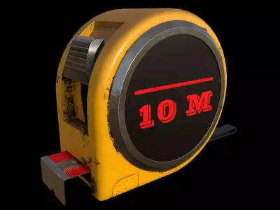 measuring tape Low-poly 3D model buy