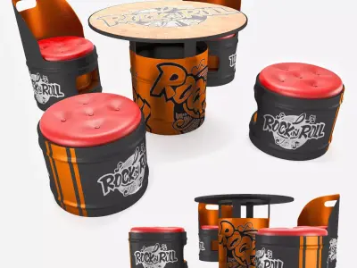 Bar furniture 3D model