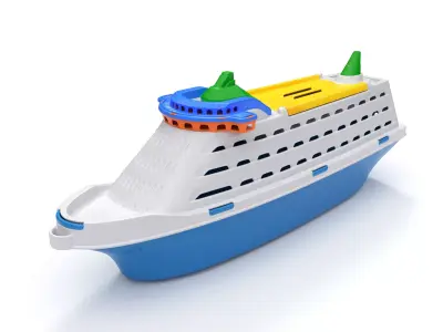 Toy Cruise Ship 3D model 3D model