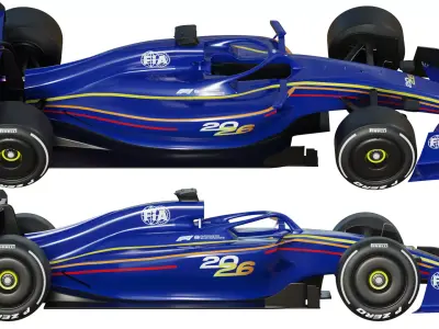 F1 Concept Car 2026 Free 3D model