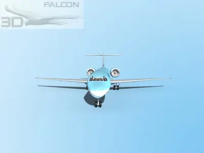 Falcon3D MD-80 Korean Air 3D model