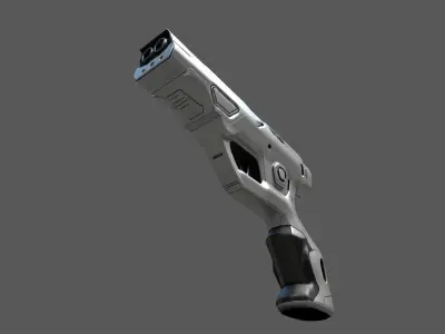 Futuristic Sci-Fi Pistol - Free 3D Model Free 3D model