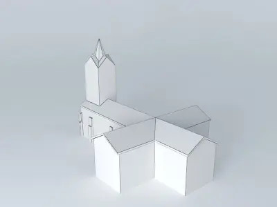 Church Tocane Saint Apre Free 3D model
