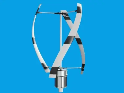 Vertical Wind Turbine 3D model buy