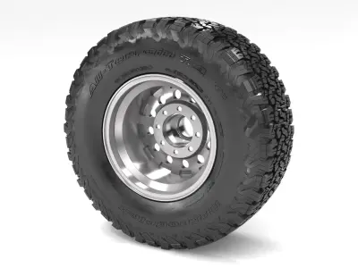 OFF ROAD WHEEL AND TIRE 5 3D model