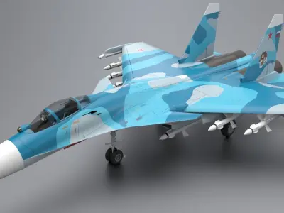 Sukhoi SU-33 3D model purchase