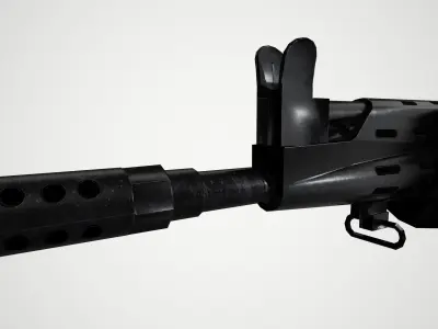 Pindad SS1-V2 Low-poly 3D model