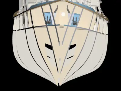 MODEL TRAWLER 3d model AND LASER CUT 3D model