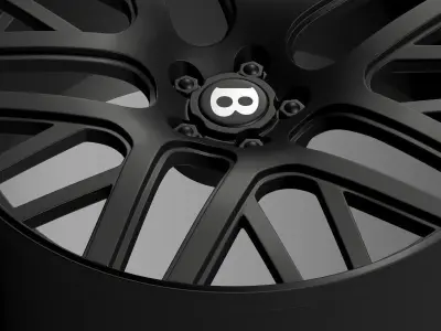 Bentley Continental GT Speed rim 3D model