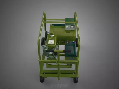 MILITARY FIELD GENERATOR SET TACTICAL BATTLEFIELD WAR SUPPORT KW 3D model