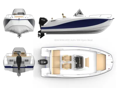 QUICKSILVER Activ 555 Open Boat  3D model