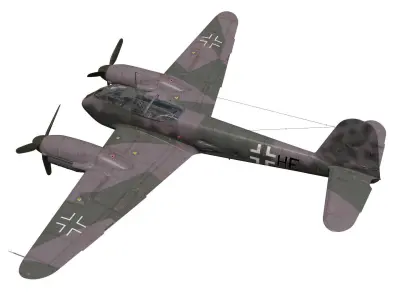 Messerschmitt Me 410 B1 Hornisse 3D model