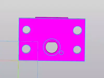 Heavy Duty Lifting Hook Bracket - Industrial Crane Part 3D model