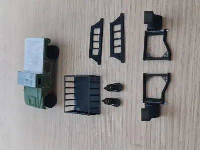 1 64 Jurassic Park Lost World Hummer Hummer Humvee Snagger 3D print model
