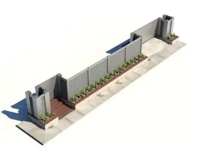 Outside Building Wall 3D model