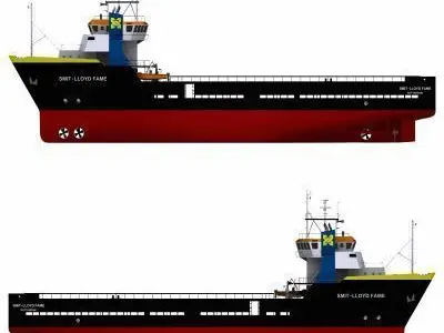 Platform Supply Vessel - 01 - 3D model