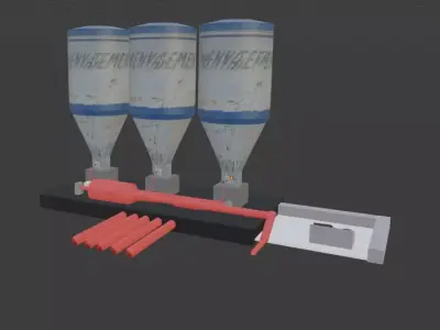 Fuel gas supply tanks 3D model